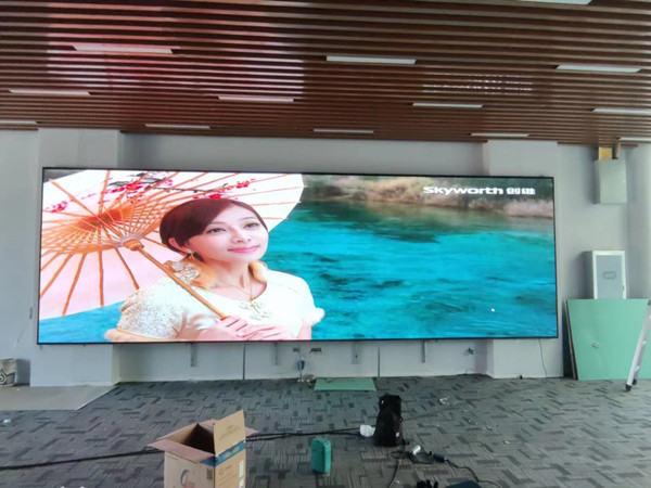 故城P1.53led小间距屏安装案例